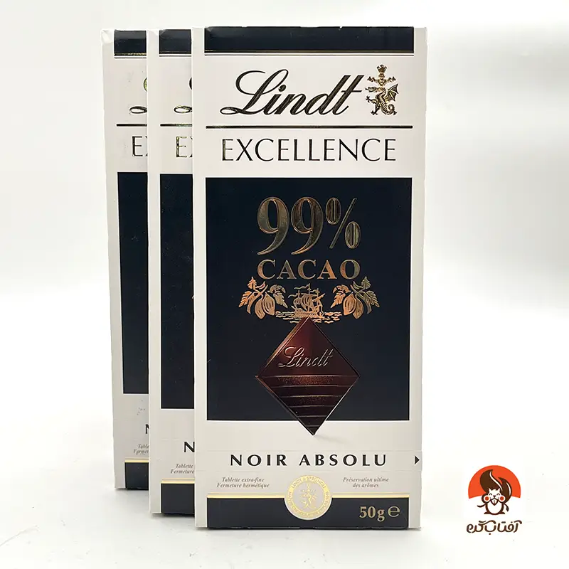 شکلات تخته ای لینت تلخ 99 درصد