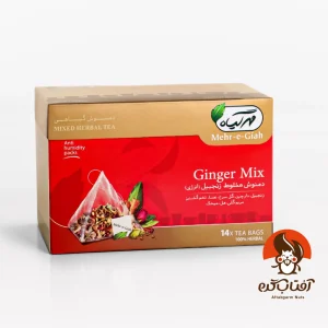دمنوش گیاهی مخلوط زنجبیل مهرگیاه