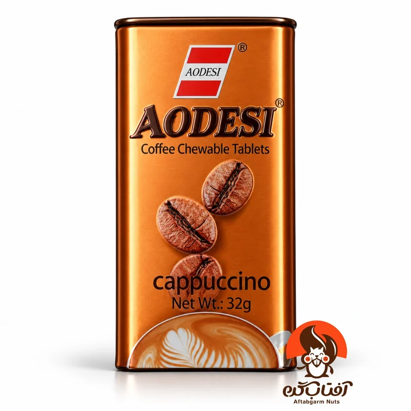 قرص خوشبو کننده دهان با طعم کاپوچینو AODESI